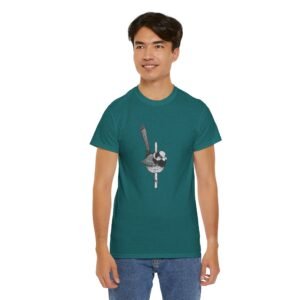 Blue Fairy Wren Adult Unisex Cotton T-shirt