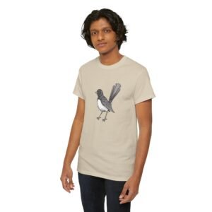 Willie Wagtail Adult Unisex Cotton T-Shirt