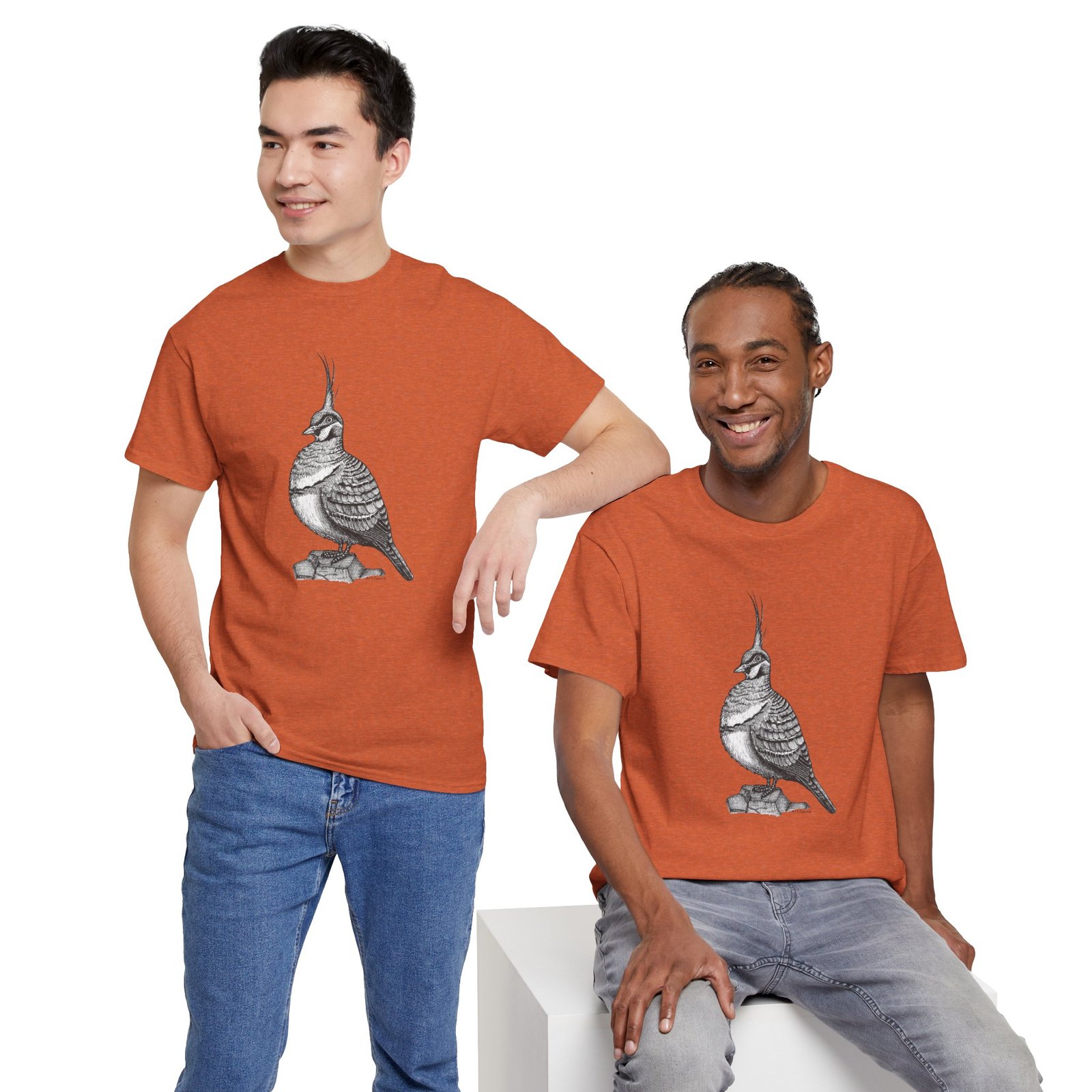 Spinifex Pigeon Adult Unisex Cotton T-Shirt