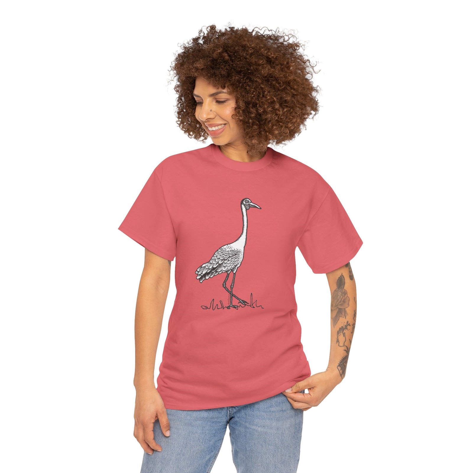 Brolga Adult Unisex Cotton T-Shirt - Image 13