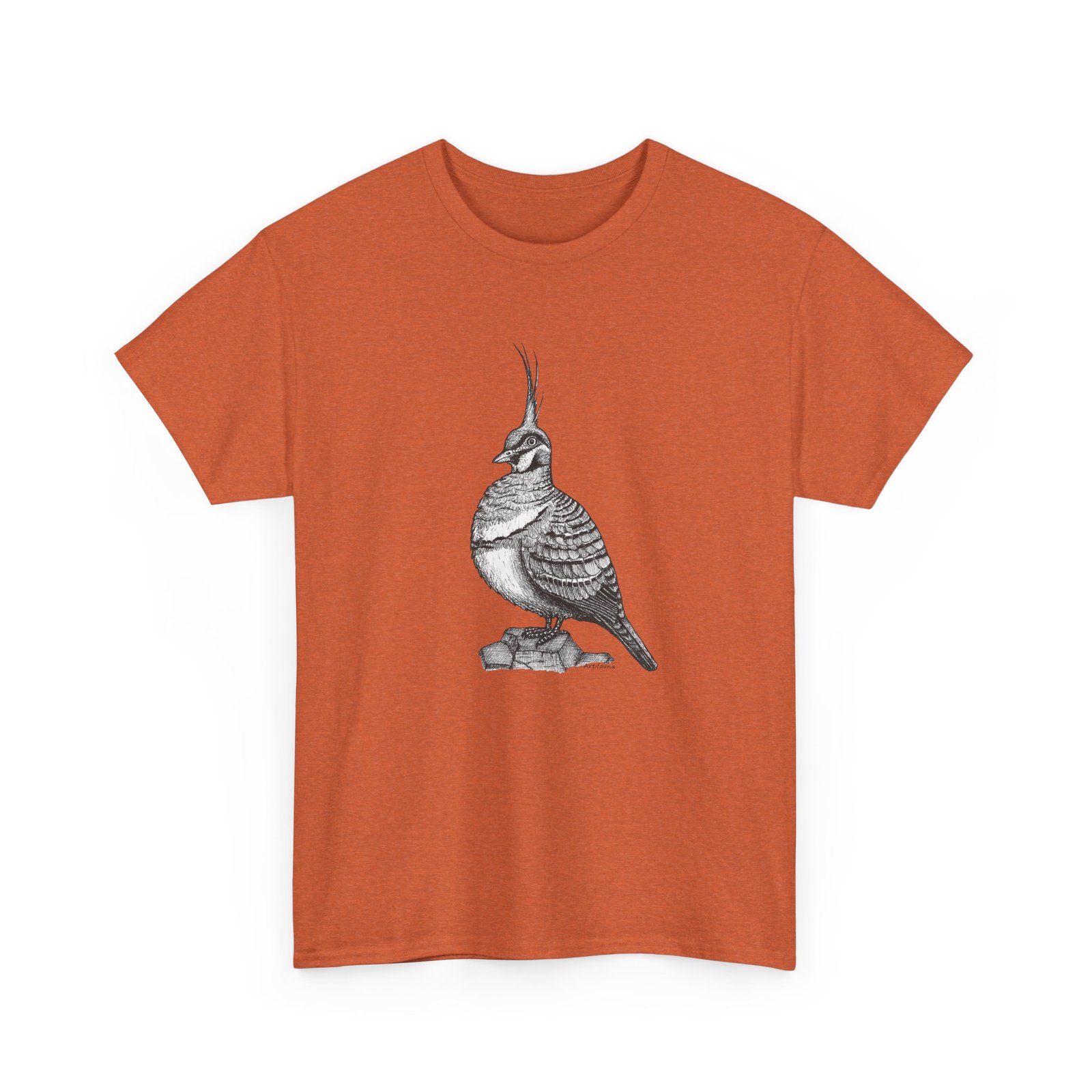 Spinifex Pigeon Adult Unisex Cotton T-Shirt - Image 9
