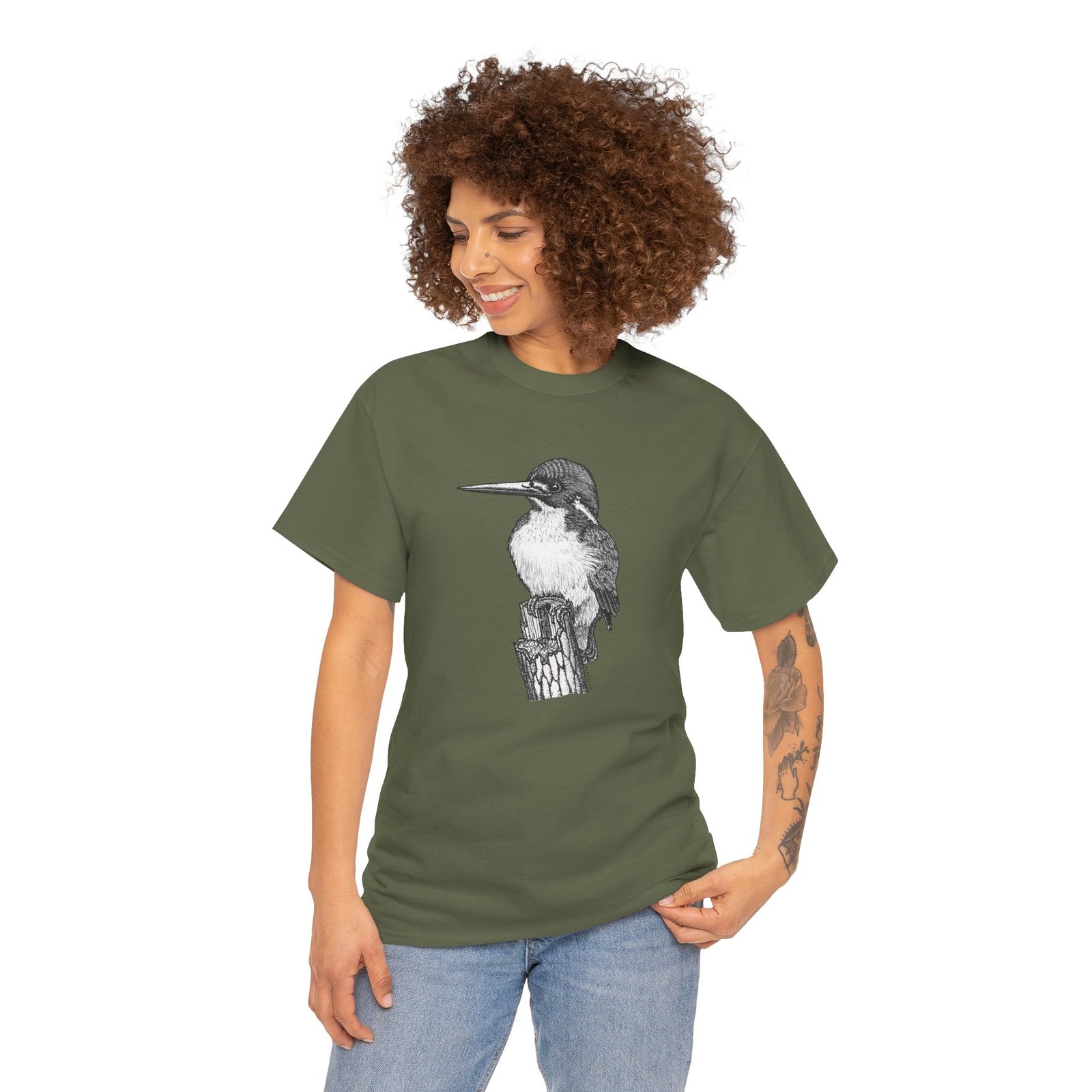 Kingfisher Adult Unisex Cotton T-Shirt - Image 15