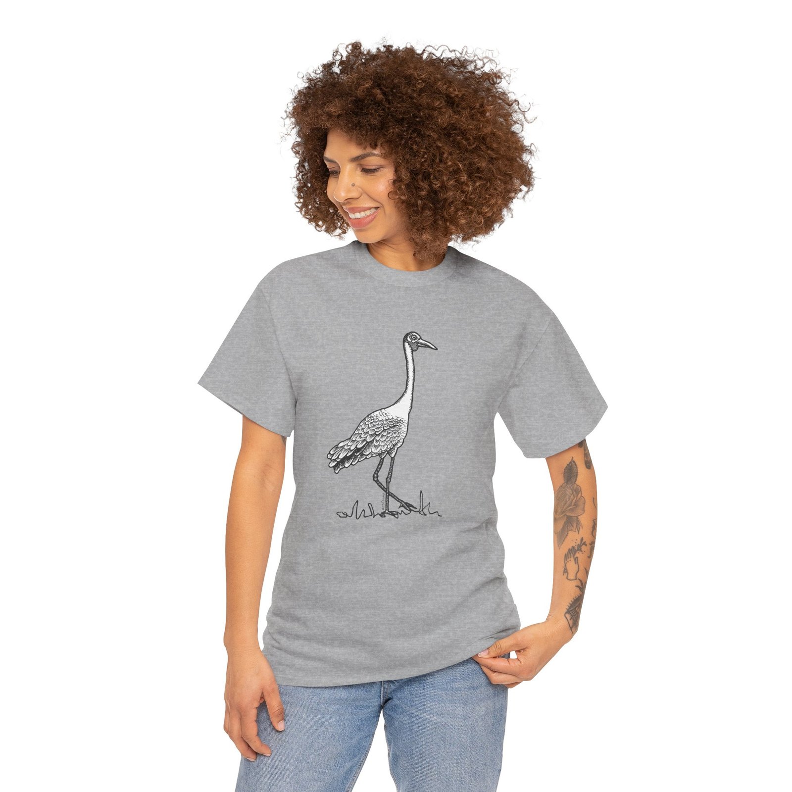 Brolga Adult Unisex Cotton T-Shirt - Image 20