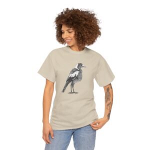 Australian Magpie Adult Unisex Cotton T-Shirt