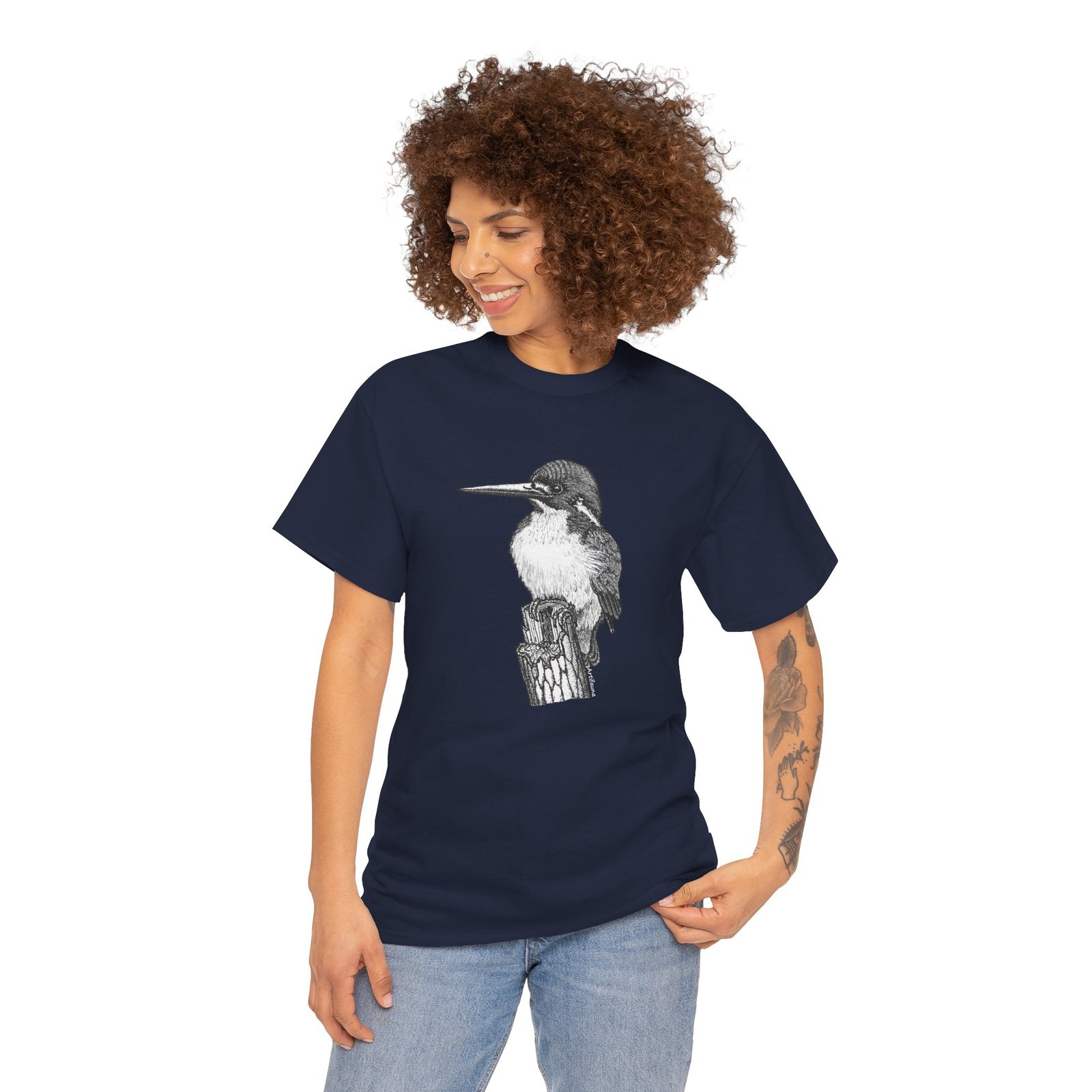 Kingfisher Adult Unisex Cotton T-Shirt - Image 23
