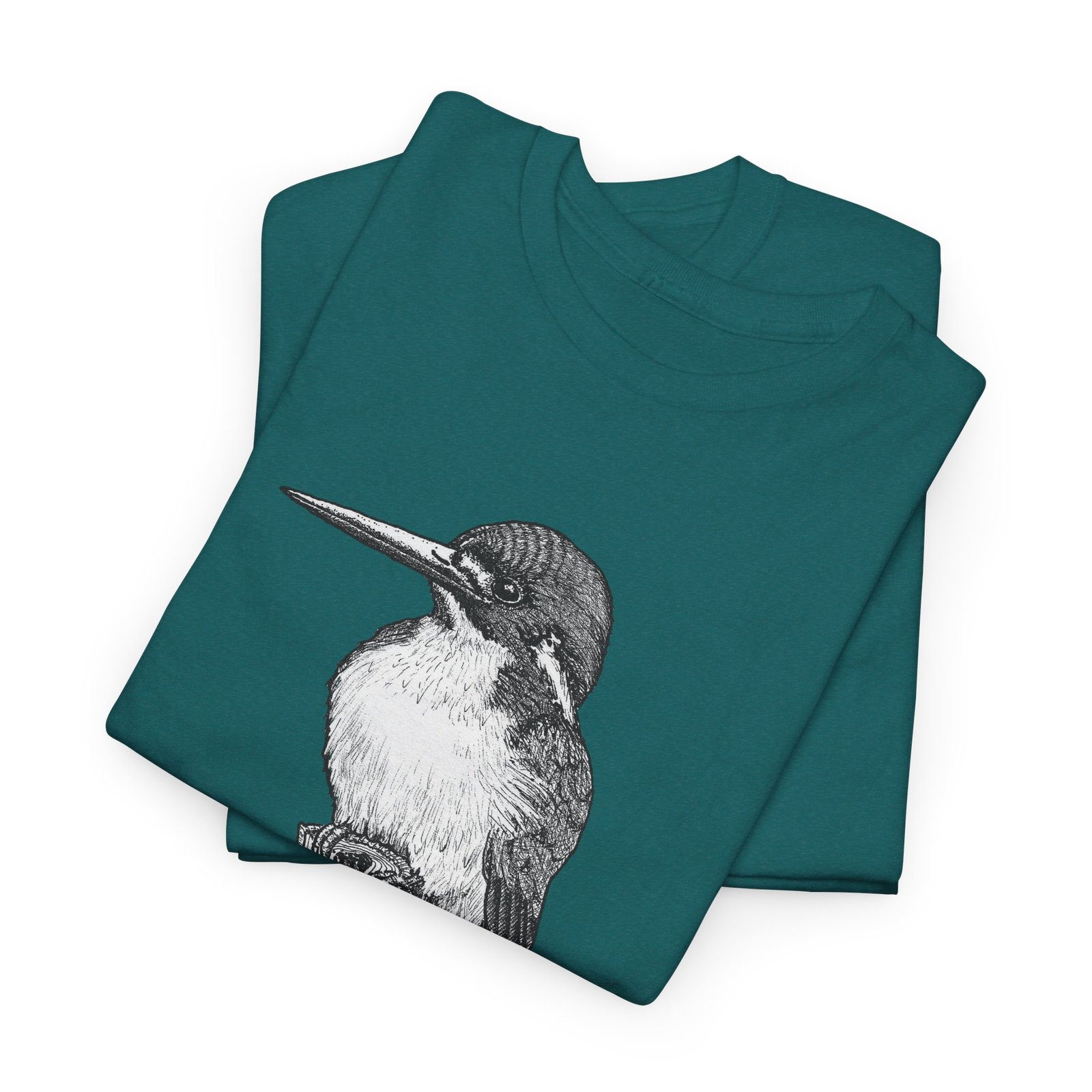 Kingfisher Adult Unisex Cotton T-Shirt - Image 3